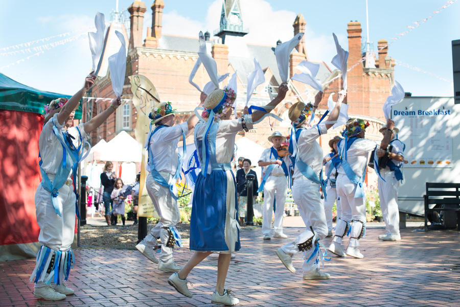 Morris dancing event, Wokingham